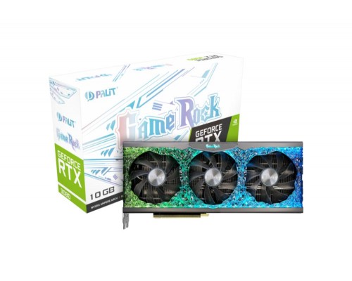 Видеокарта PCIE16 RTX3080 10GB LHR RTX3080 GAMEROCK 10G PALIT