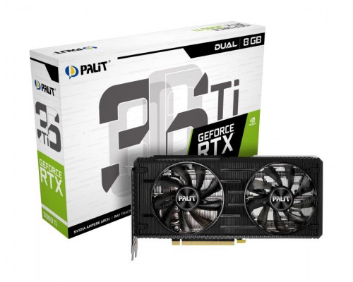 Видеокарта PCIE16 RTX3060TI 8GB LHR PA-RTX3060 TI DUAL 8G PALIT