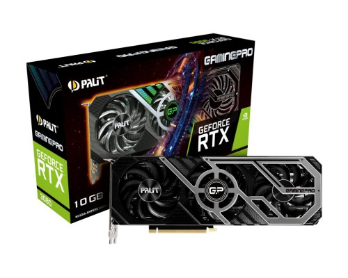 Видеокарта PCIE16 RTX3080 10GB LHR PA-RTX3080 GAMINGPRO 10G PALIT