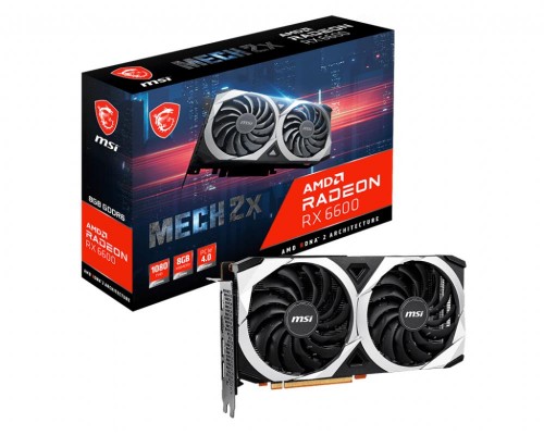 Видеокарта PCIE16 RX6600 8GB GDDR6 RX 6600 MECH 2X 8G RU MSI