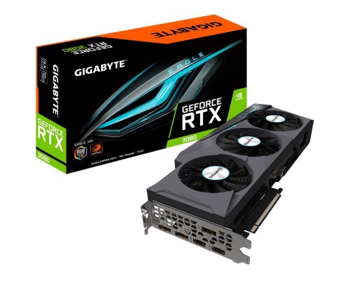 Видеокарта PCIE16 RTX3080 12GB LHR GV-N3080EAGLE-12GD GIGABYTE