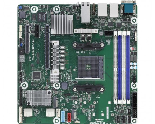 Серверная материнская плата AMD X570 SAM4 MATX X570D4U-2L2T ASROCK