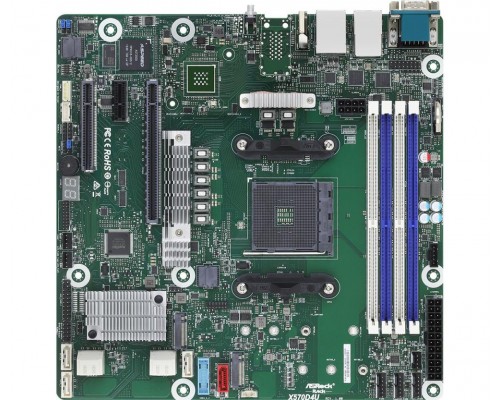 Серверная материнская плата AMD X570 SAM4 MATX X570D4U ASROCK