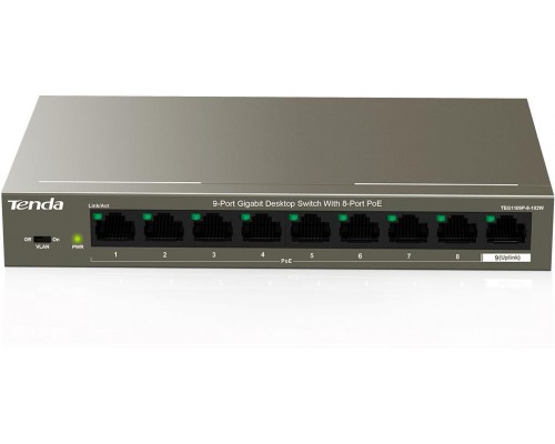 Коммутатор 9PORT 100M 8POE TEF1109TP-8-102W TENDA