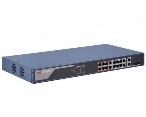 Коммутатор 16PORT 10/100M POE DS-3E1318P-EI HIKVISION