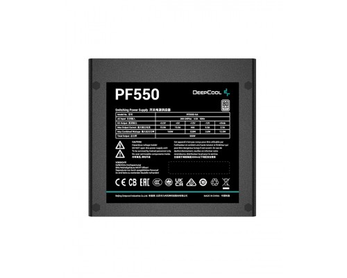 Блок питания Deepcool PF550 80+ (ATX 2.4 550W, PWM 120mm fan, 80 PLUS, Active PFC) RET