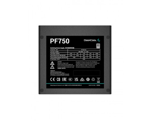 Блок питания Deepcool PF750 80+ (ATX 2.4 750W, PWM 120mm fan, 80 PLUS, Active PFC) RET