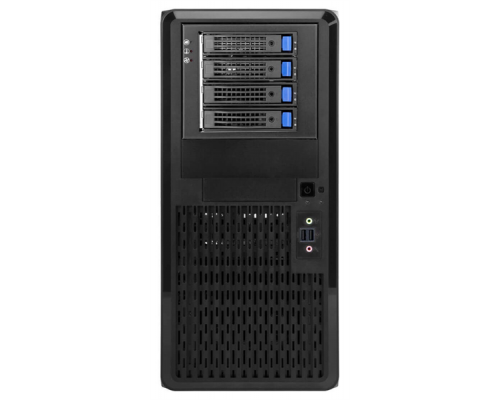 Корпус Midi Tower InWin PE689 Black 600W IP-S600BQ3-3  USB3.0*2+A(HD)+front fan 120mm*1+rear fan 120mm*1+ 2*2SATA+1*1SATA+Intrusion Switch/ holes for SL20”    RACKMOUNT