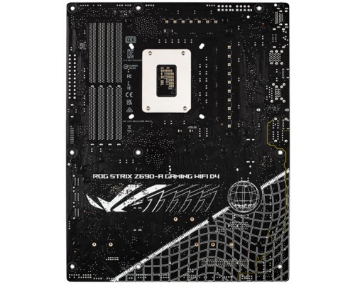 Материнская плата ASUS ROG STRIX Z690-A GAMING WIFI D4, LGA1700, Z690, 4*DDR4, HDMI+DP, CrossFireX, SATA3 + RAID, Audio, Gb LAN, USB 3.1*9, USB 2.0*6, COM*1 header (w/o cable), ATX ; 90MB18K0-M0EAY0