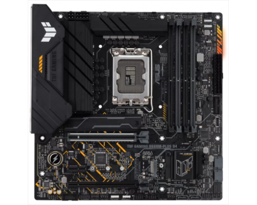 Материнская плата ASUS TUF GAMING B660M-PLUS D4, LGA1700, B660, 4*DDR4, DP+HDMI, , SATA3 + RAID, Audio, Gb LAN, USB 3.2*6, USB 2.0*6, COM*1 header (w/o cable), mATX;90MB1940-M0EAY0