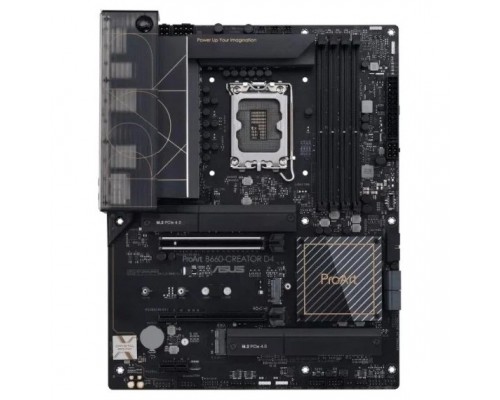 Материнская плата ASUS PROART B660-CREATOR D4, LGA1700, B660, 4*DDR4, HDMI+DP (through Type C), CrossFireX, SATA3 + RAID, Audio, Gb LAN, USB 3.2*8, USB 2.0*6, COM*1 header (w/o cable), ATX ; 90MB19F0-M0EAY0