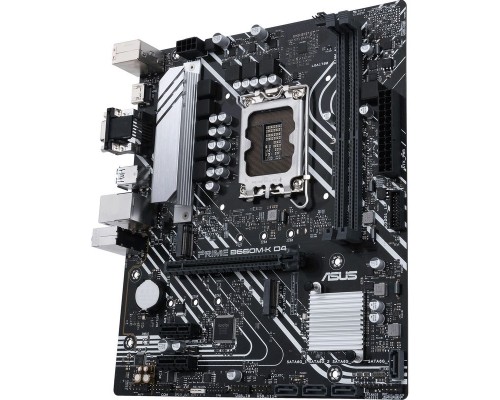 Материнская плата ASUS PRIME B660M-K D4, LGA1700, B660, 2*DDR4, D-Sub + HDMI, SATA3 + RAID, Audio, Gb LAN, USB 3.2*6, USB 2.0*6, COM*1 header (w/o cable), mATX; 90MB1950-M0EAY0