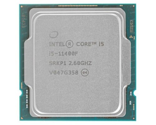 Процессор CPU Intel Core i5-11400F (2.6GHz/12MB/6 cores) LGA1200 ОЕМ, TDP 65W, max 128Gb DDR4-3200, CM8070804497016SRKP1