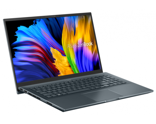 Ноутбук ASUS Zenbook Pro 15 UM535QA-KJ191  AMD Ryzen 7 5800H/16Gb/512Gb SSD Nvme/15.6 FHD IPS 400 nit 1920x1080 AG/WiFi5/BT/No OS/1.8Kg/Pine Grey/