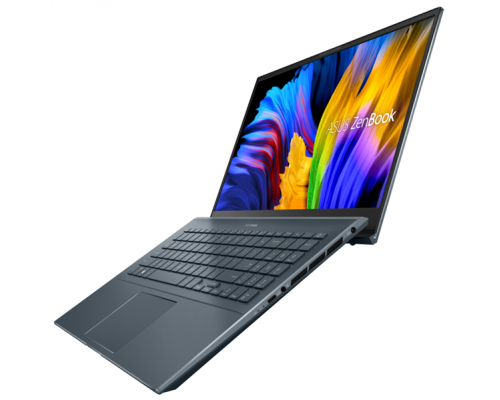 Ноутбук ASUS Zenbook Pro 15 UM535QA-KJ191  AMD Ryzen 7 5800H/16Gb/512Gb SSD Nvme/15.6 FHD IPS 400 nit 1920x1080 AG/WiFi5/BT/No OS/1.8Kg/Pine Grey/