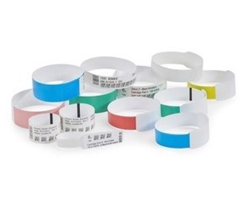 Этикетки Zebra WRISTBAND, SYNTHETIC, 25.4X279.4MM; DT, Z BAND ULTRA SOFT, COATED,PERMANENT ADHESIVE, CARTRIDGE, 175/ROLL, 6/BOX, BLUE