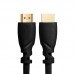 Кабель GCR PROF 0.5m HDMI версия 2.0, черный, OD9.0mm, 28/24 AWG, позолоченные контакты, Ethernet 18.0 Гбит/с, 3D, 4K, GCR-HM313-0.5m, тройной экран