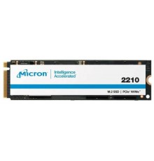 Серверныйттвердотельный накопитель Micron 2210 SSD 2TB, 3D QLC, M.2 (2280), PCIe Gen 3.0 x4, NVMe, R2200/W1800, TBW 720ТБ                                                                                                                                 