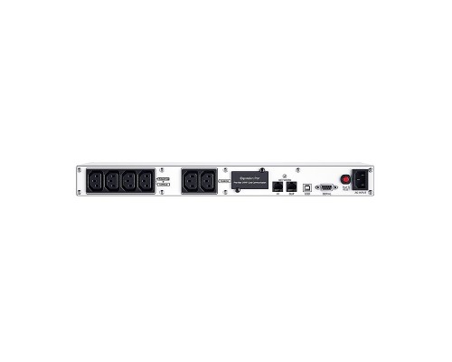 Источник бесперебойного питания UPS CyberPower OR600ERM1U Line-Interactive 600VA/360W USB/RS-232/SNMPslot /RJ11/45 (4+2 IEC С13)