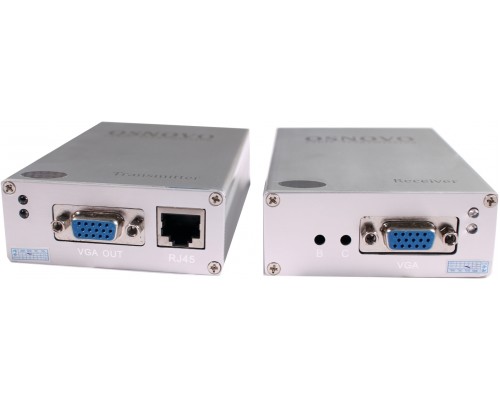 OSNOVO Комплект (передатчик+приёмник) для передачи VGA и аудиосигнала по кабелю UTP CAT5 до 50м