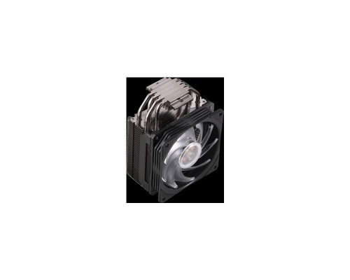 Кулер Cooler Master Hyper 212 RGB Black Edition with 1700 (150W, 4-pin, 158.8mm, tower, Al/Cu, RGB, fans: 1x120mm/59CFM/30dBA/2000rpm, 2066/2011-v3/2011/1700/1366/1200/115x/AM4/AM3+/AM3/AM2+/AM2/FM2+/FM2/FM1)