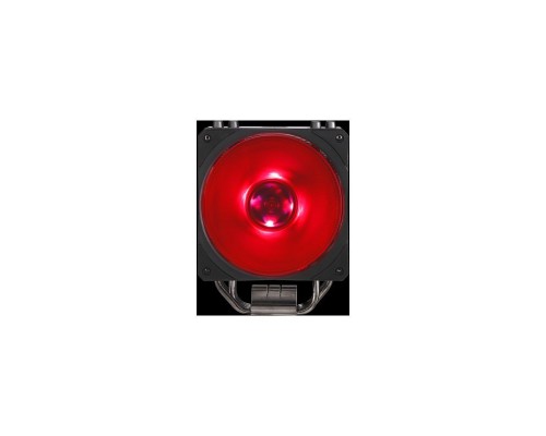 Кулер Cooler Master Hyper 212 RGB Black Edition with 1700 (150W, 4-pin, 158.8mm, tower, Al/Cu, RGB, fans: 1x120mm/59CFM/30dBA/2000rpm, 2066/2011-v3/2011/1700/1366/1200/115x/AM4/AM3+/AM3/AM2+/AM2/FM2+/FM2/FM1)