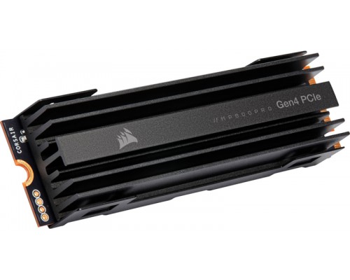 Накопитель CORSAIR SSD MP600 Pro, 4000GB, M.2(22x80mm), NVMe, PCIe 4.0 x4, 3D TLC, R/W 7000/6850MB/s, IOPs 700 000/650 000, TBW 3000, DWPD 0.41, with Heat Spreader (5 лет)