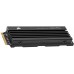 Накопитель CORSAIR SSD MP600 Pro LPX, 500GB, M.2(22x80mm), NVMe 1.4, PCIe 4.0 x4, 3D TLC, R/W 7100/3700MB/s, IOPs 435 000/615 000, TBW 350, DWPD 0.38, with Heat Spreader (5 лет)