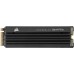 Накопитель CORSAIR SSD MP600 Pro LPX, 500GB, M.2(22x80mm), NVMe 1.4, PCIe 4.0 x4, 3D TLC, R/W 7100/3700MB/s, IOPs 435 000/615 000, TBW 350, DWPD 0.38, with Heat Spreader (5 лет)