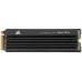 Накопитель CORSAIR SSD MP600 Pro LPX, 2000GB, M.2(22x80mm), NVMe 1.4, PCIe 4.0 x4, 3D TLC, R/W 7100/6800MB/s, IOPs 1 000 000/1 200 000, TBW 1400, DWPD 0.38, with Heat Spreader (5 лет)