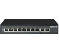 PoE-коммутатор OSNOVO Passive PoE коммутатор, 8*10/100 Base-T+ 2*10/100 Base-T Uplink, до 30W на порт                                                                                                                                                     