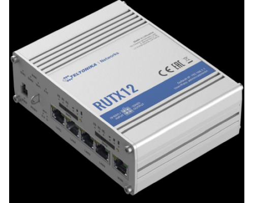 Промышленный 4G маршрутизатор Teltonika RUTX12 2xLTE+ETH+WiFi