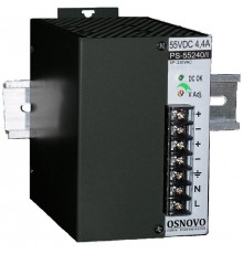 Промышленный блок питания OSNOVO DC55V, 4,4A (240W). Диапазон входных напряжений: AC195-265V                                                                                                                                                              