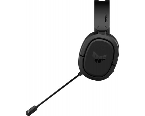 Гарнитура ASUS TUF Gaming H1 Wireless 90YH0391-B3UA00 беспроводная, звук 7.1, 20-20000 Гц, 60 Ом, 2.4 ГГц/USB-C/USB, 100-10000 Гц, -45 дБ, 40 мм, цвет  черный