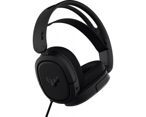 Гарнитура ASUS TUF Gaming H1 Wireless 90YH0391-B3UA00 беспроводная, звук 7.1, 20-20000 Гц, 60 Ом, 2.4 ГГц/USB-C/USB, 100-10000 Гц, -45 дБ, 40 мм, цвет  черный