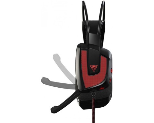 Гарнитура Patriot Viper V360 проводная, стерео, 20-20000 Гц, 32 Ом, 97 дБ, USB, 100-10000 Гц, -44 дБ, подсветка, цвет  черный/красный