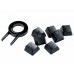 Набор клавиш ASUS ROG PBT Gaming Keycap Set 90MP0280-BAUA00, 124 шт., экстрактор, стабилизаторы клавиш, черные