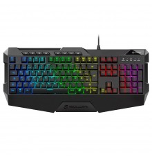 Клавиатура Sharkoon Skiller SGK4 проводная, резиновые колпачки, игровая, мембранная, USB, подсветка RGB, черная                                                                                                                                           
