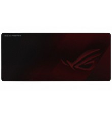 Коврик для мыши ASUS ROG Scabbard II 90MP0210-BPUA00 резиновая основа, тканевая поверхность, 900 x 400 x 3 мм, водо-, жиро- и пылеотталкивающий, черный/красный                                                                                           