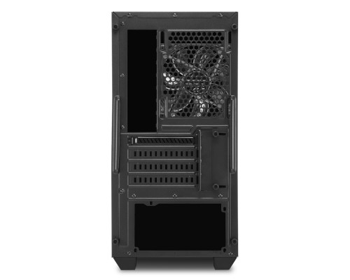 Корпус Sharkoon S1000 window mATX, Mini-ITX, Mini-Tower, 2 x USB 3.0, Audio, 2 x 120mm fan, без БП, с окном, металл, цвет  черный