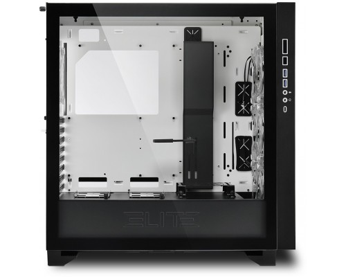 Корпус Sharkoon Elite Shark CA300T White E-ATX, ATX, mATX, Mini-ITX, Midi-Tower, 2 x USB 3.0, USB Type-C, Audio, 4x120mm fan, без БП, led RGB, сталь, черный