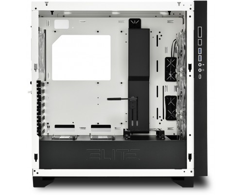 Корпус Sharkoon Elite Shark CA300T White E-ATX, ATX, mATX, Mini-ITX, Midi-Tower, 2 x USB 3.0, USB Type-C, Audio, 4x120mm fan, без БП, led RGB, сталь, черный