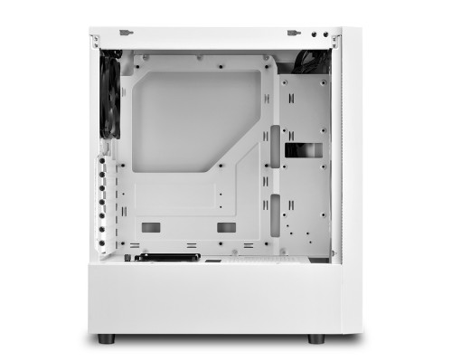 Корпус Sharkoon SLIDER RGB white ATX, mATX, Mini-ITX, Midi-Tower, USB 2.0, 2 x USB 3.0, Audio, 1 х 120mm fan, без БП, RGB, сталь, с окном, белый