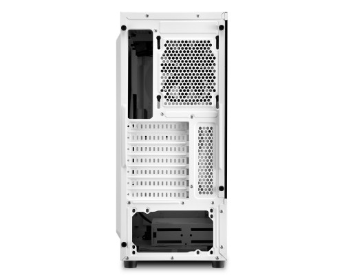 Корпус Sharkoon SLIDER RGB white ATX, mATX, Mini-ITX, Midi-Tower, USB 2.0, 2 x USB 3.0, Audio, 1 х 120mm fan, без БП, RGB, сталь, с окном, белый