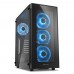 Корпус Sharkoon TG5 blue ATX, mATX, Mini-ITX, Midi-Tower, 4 x 120 mm fan, led blue, 2 x USB 2.0, 2 x USB 3.0, Audio, без БП, сталь, черный