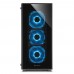 Корпус Sharkoon TG5 blue ATX, mATX, Mini-ITX, Midi-Tower, 4 x 120 mm fan, led blue, 2 x USB 2.0, 2 x USB 3.0, Audio, без БП, сталь, черный