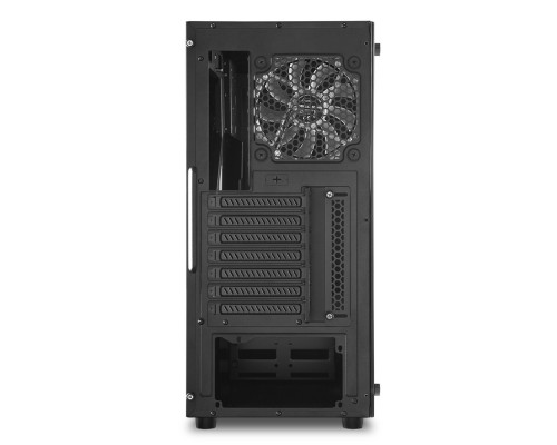 Корпус Sharkoon TG5 blue ATX, mATX, Mini-ITX, Midi-Tower, 4 x 120 mm fan, led blue, 2 x USB 2.0, 2 x USB 3.0, Audio, без БП, сталь, черный