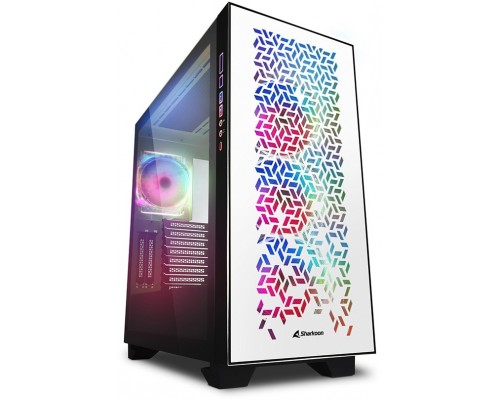 Корпус Sharkoon Elite Shark CA300H White E-ATX, ATX, mATX, Mini-ITX, Midi-Tower, 2 x USB 3.0, USB Type-C, Audio, 4x120mm fan, без БП, led RGB, сталь, белый