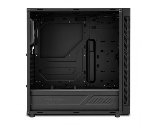 Корпус Sharkoon TG6 RGB ATX, mATX, Mini-ITX, Midi-Tower, 4x 120mm fan, led RGB, 2x USB 2.0, 2x USB 3.0, Audio, без БП, сталь, черный