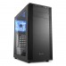 Корпус Sharkoon M25-W BLACK blue led ATX, mATX, Mini-ITX, Midi-Tower, 2 x USB 3.0, Audio, 2 x 120mm fan, без БП, с окном, металл, цвет  черный